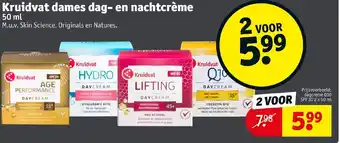 Kruidvat Dames dag- en nachtcreme 50ml aanbieding