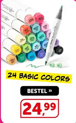 Boekenvoordeel Copic Sketch 24 Basic Colors aanbieding