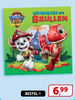 Boekenvoordeel PAW PATROL THE DINO MOVIE VRIENDJES DIE BRULLLEN aanbieding
