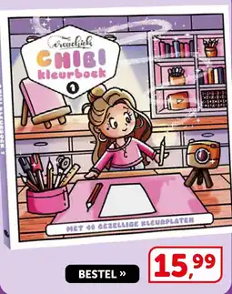 Boekenvoordeel CreaChick chibi kleurboek 1 aanbieding
