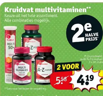 Kruidvat Multivitaminen aanbieding