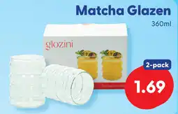 Die Grenze glozini matcha glazen aanbieding