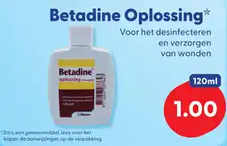 Die Grenze Betadine Oplossing aanbieding