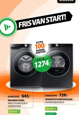 Expert Samsung wasmachine | WW11DG6B25LBU3 superspeed aanbieding