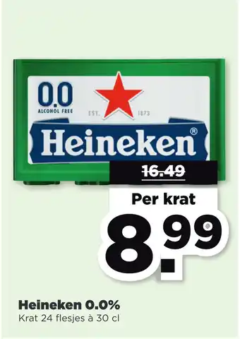 PLUS Heineken O.0% aanbieding