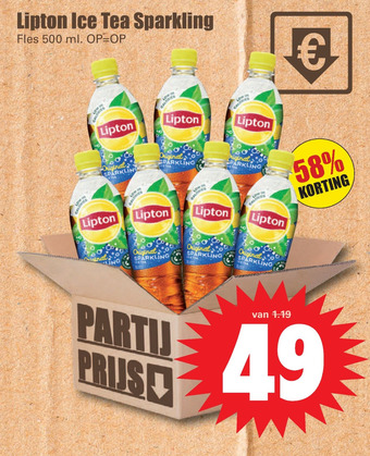Dirk Lipton Ice Tea Sparkling aanbieding