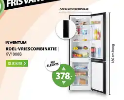Expert inventum koel-vriescombinatie kv1808b aanbieding