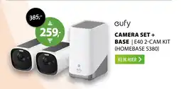 Expert eufy CAMERA SET + BASE | E40 2-CAM KIT (HOMEBASE S380) aanbieding