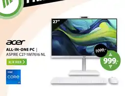 Expert acer ALL-IN-ONE PC | ASPIRE C27-1WI7616 NL aanbieding