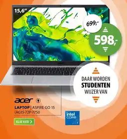 Expert acer LAPTOP | ASPIRE GO 15 (AG15-72P-77S0) aanbieding