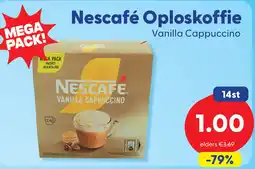 Die Grenze Nescafe oploskoffie vanilla cappuccino aanbieding