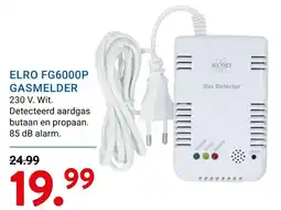 Kluswijs ELRO FG6000P GASMELDER aanbieding