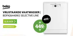 Expert Beko vrijstaande vaatwasser aanbieding