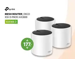 Expert tp-link MESH ROUTER | DECO X55 (3-PACK) AX3000 aanbieding