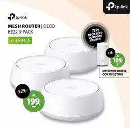 Expert tp-link MESH ROUTER | DECO BE22 3-PACK aanbieding