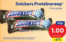 Die Grenze Snickers proteïnereep aanbieding