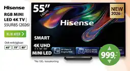 Expert Hisense rgb mini led 4k tv | 55ur8s (2026) aanbieding
