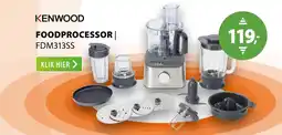 Expert Kenwood Foodprocessor FDM313SS aanbieding