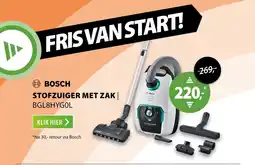 Expert Bosch stofzuiger met zak BGL8HYG0L aanbieding