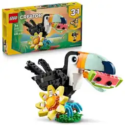 Trekpleister LEGO Creator 31173 3-in-1 Wilde Dieren: Tropische Toekan aanbieding