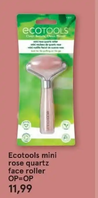 Etos Ecotools mini rose quartz face roller aanbieding