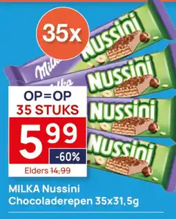 Butlon Milka nussini chocoladerepen aanbieding