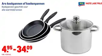 Makro Aro kookpannen of koekenpannen aanbieding