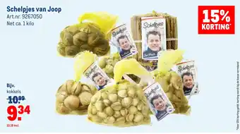 Makro Schelpjes van Joop aanbieding