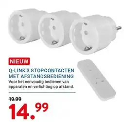 Kluswijs Q-link 3 stopcontacten met afstandsbediening aanbieding