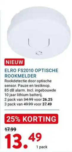 Kluswijs elro fs2010 optische rookmelder aanbieding