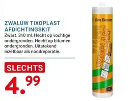 Kluswijs Den Braven zwaluw tixoplast afdichtingskit aanbieding