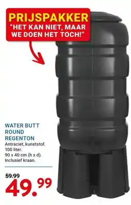 Kluswijs Regenton water butt round aanbieding