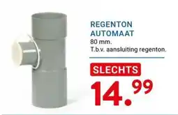 Kluswijs regenton automaat aanbieding
