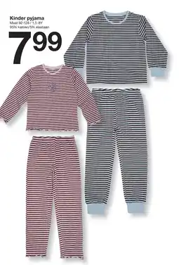 Zeeman Kinder pyjama aanbieding