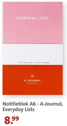 Bruna A-Journal Everyday Lists aanbieding