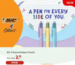 Bruna Bic 4 kleurenbalpen pastel aanbieding