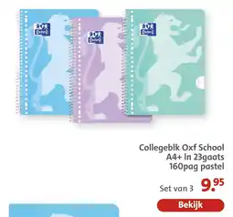 Bruna Oxford Collegeblk Oxf School aanbieding