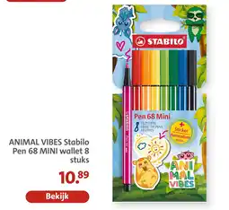 Bruna Stabilo Pen 68 MINI wallet 8 stuks aanbieding