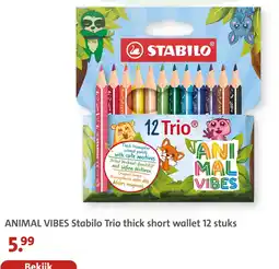 Bruna Stabilo Trio Animal Vibes aanbieding