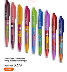 The Read Shop Pilot FriXion Ball Clicker Pool aanbieding