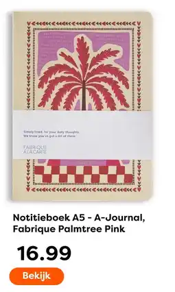 The Read Shop Fabrique a la carte notitieboek a5 - a-journal aanbieding