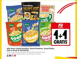 Jumbo Alle knorr good noodles, good potatoes, good pasta, cup-a-soup of namdong aanbieding