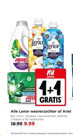 Jumbo Alle lenor wasverzachter of ariel aanbieding