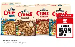 Jumbo Quaker cruesli aanbieding