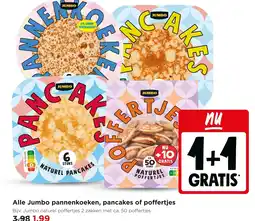 Jumbo Alle jumbo pannenkoeken, pancakes of poffertjes aanbieding