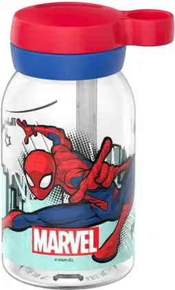 Intratuin Mepal drinkfles met rietje Campus Spiderman 450 ml aanbieding