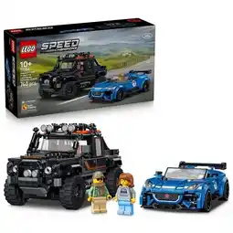 Trekpleister LEGO Speed Champions 77264 Jaguar Project 7 en Land Rover Defender aanbieding