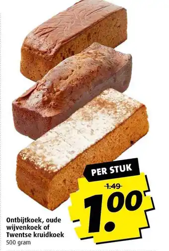 Boni ontbijtkoek, oude qijvenkoek of twentse kruidkoek 500g aanbieding