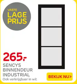 Praxis Sencys binnendeur industrial aanbieding