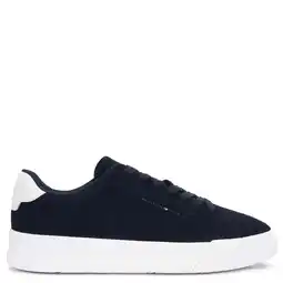 Wehkamp Tommy Hilfiger suède sneakers donkerblauw aanbieding